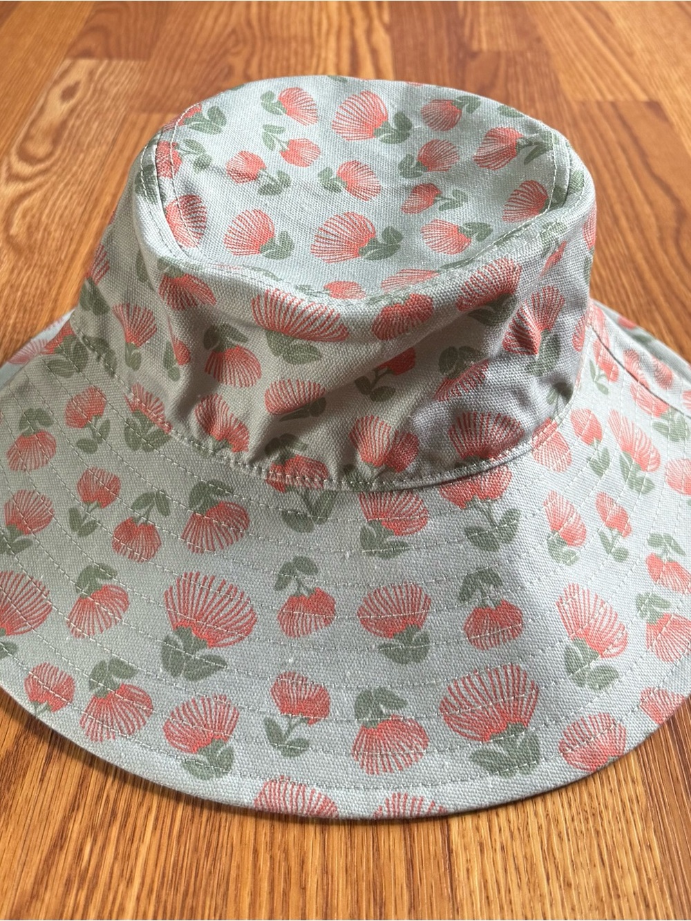 Aloha Xchng Red ʻŌhiʻa Lehua Canvas Bucket Hat